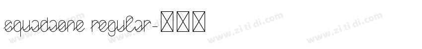 SquadaOne Regular字体转换 SquadaOne Regular字体转换